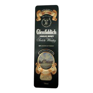 Glenfiddich Single Malt Scotch Whisky Tin Green & Gold Vintage